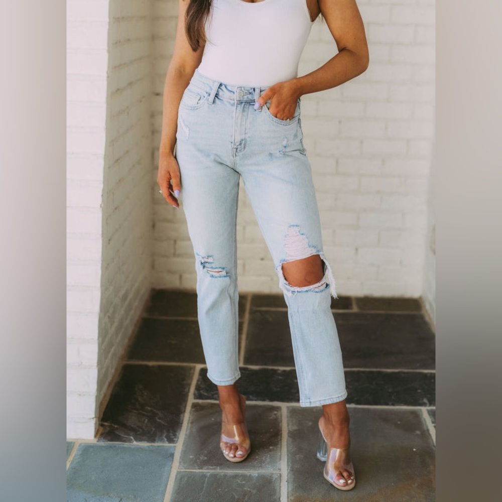 These Three Boutique Janna Stretchy Mom Jeans